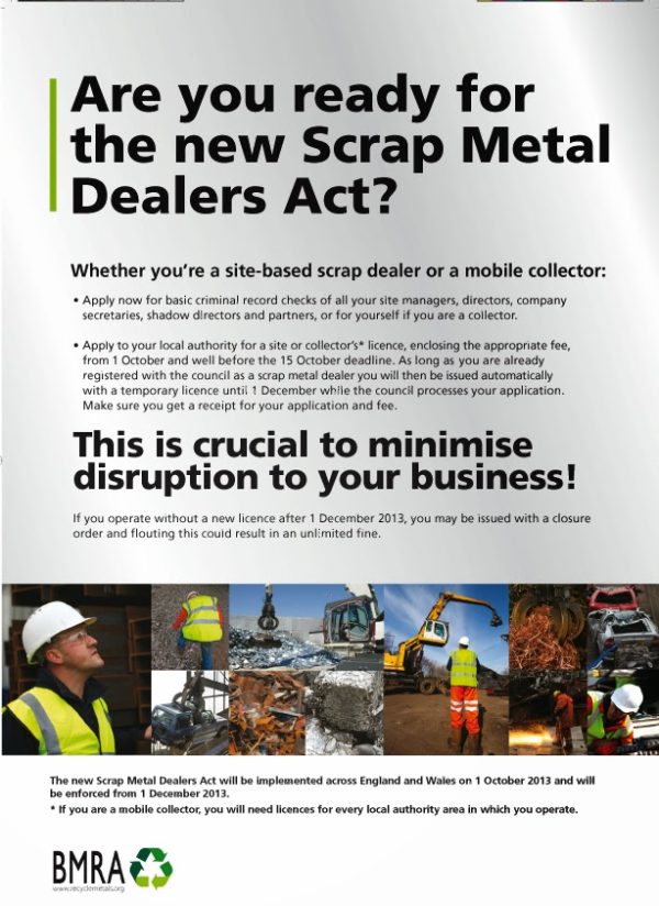 Scrap Metal Dealers Act 2013 TravellerSpace